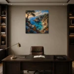Premium Wall Art Kare Html Edition – CP-IB-CB-S-001 displayed in a contemporary gallery-inspired room