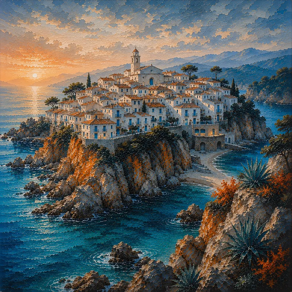 Brava Stillness Costa Brava Wall Art Costa Coral Art Print