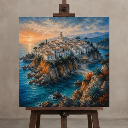 Premium Wall Art Kare Html Edition – CP-IB-CB-S-002 displayed on a studio easel