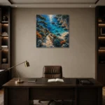 Premium Wall Art Kare Html Edition – CP-IB-CB-S-003 displayed in a contemporary gallery-inspired room