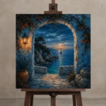 Premium Wall Art Kare Html Edition – CP-IB-CB-S-004 displayed on a studio easel