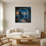 Premium Wall Art Kare Html Edition – CP-IB-CB-S-004 styled in a refined neutral interior