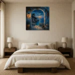 Premium Wall Art Kare Html Edition – CP-IB-CB-S-004 showcased in an elegant minimalist interior
