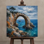 Premium Wall Art Kare Html Edition – CP-IB-CB-S-005 displayed on a studio easel