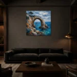 Premium Wall Art Kare Html Edition – CP-IB-CB-S-005 shown in a warm modern interior
