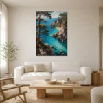 Premium Wall Art Dikey Html Edition – CP-IB-CB-V-001 styled in a refined neutral interior
