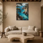 Premium Wall Art Dikey Html Edition – CP-IB-CB-V-001 presented in a sophisticated home setting