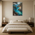 Premium Wall Art Dikey Html Edition – CP-IB-CB-V-001 showcased in an elegant minimalist interior
