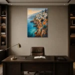 Premium Wall Art Dikey Html Edition – CP-IB-CB-V-002 displayed in a contemporary gallery-inspired room