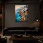 Premium Wall Art Dikey Html Edition – CP-IB-CB-V-002 shown in a warm modern interior