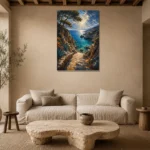 Premium Wall Art Dikey Html Edition – CP-IB-CB-V-003 presented in a sophisticated home setting