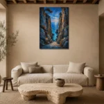 Premium Wall Art Dikey Html Edition – CP-IB-CB-V-004 presented in a sophisticated home setting