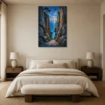Premium Wall Art Dikey Html Edition – CP-IB-CB-V-004 showcased in an elegant minimalist interior