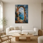 Premium Wall Art Dikey Html Edition – CP-IB-CB-V-005 styled in a refined neutral interior