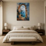 Premium Wall Art Dikey Html Edition – CP-IB-CB-V-005 showcased in an elegant minimalist interior