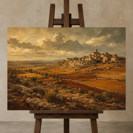 Premium Wall Art Yatay Html Edition – CP-IB-CE-H-001 displayed on a studio easel