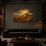 Premium Wall Art Yatay Html Edition – CP-IB-CE-H-003 shown in a warm modern interior