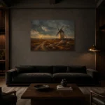Premium Wall Art Yatay Html Edition – CP-IB-CE-H-004 shown in a warm modern interior