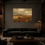 Premium Wall Art Yatay Html Edition – CP-IB-CE-H-005 shown in a warm modern interior