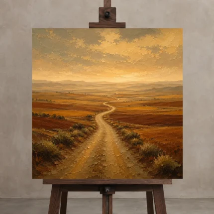 Premium Wall Art Kare Html Edition – CP-IB-CE-S-002 displayed on a studio easel