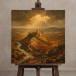 Premium Wall Art Kare Html Edition – CP-IB-CE-S-003 displayed on a studio easel