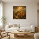 Premium Wall Art Kare Html Edition – CP-IB-CE-S-003 styled in a refined neutral interior