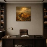 Premium Wall Art Kare Html Edition – CP-IB-CE-S-003 displayed in a contemporary gallery-inspired room