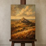 Premium Wall Art Dikey Html Edition – CP-IB-CE-V-001 displayed on a studio easel