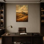 Premium Wall Art Dikey Html Edition – CP-IB-CE-V-001 displayed in a contemporary gallery-inspired room