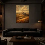 Premium Wall Art Dikey Html Edition – CP-IB-CE-V-001 shown in a warm modern interior