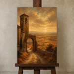 Premium Wall Art Dikey Html Edition – CP-IB-CE-V-002 displayed on a studio easel