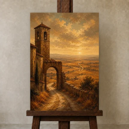 Premium Wall Art Dikey Html Edition – CP-IB-CE-V-002 displayed on a studio easel