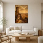 Premium Wall Art Dikey Html Edition – CP-IB-CE-V-002 styled in a refined neutral interior
