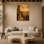 Premium Wall Art Dikey Html Edition – CP-IB-CE-V-002 presented in a sophisticated home setting