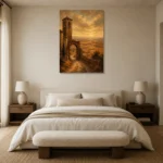 Premium Wall Art Dikey Html Edition – CP-IB-CE-V-002 showcased in an elegant minimalist interior