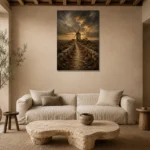 Premium Wall Art Dikey Html Edition – CP-IB-CE-V-004 presented in a sophisticated home setting