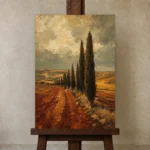 Premium Wall Art Dikey Html Edition – CP-IB-CE-V-005 displayed on a studio easel