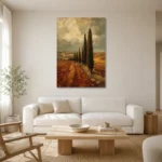 Premium Wall Art Dikey Html Edition – CP-IB-CE-V-005 styled in a refined neutral interior