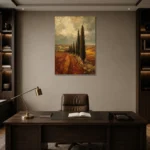 Premium Wall Art Dikey Html Edition – CP-IB-CE-V-005 displayed in a contemporary gallery-inspired room