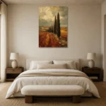 Premium Wall Art Dikey Html Edition – CP-IB-CE-V-005 showcased in an elegant minimalist interior