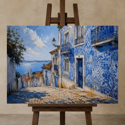 Premium Wall Art Yatay Html Edition – CP-IB-LA-H-001 displayed on a studio easel