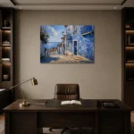 Premium Wall Art Yatay Html Edition – CP-IB-LA-H-001 displayed in a contemporary gallery-inspired room