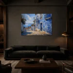 Premium Wall Art Yatay Html Edition – CP-IB-LA-H-001 shown in a warm modern interior