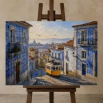 Premium Wall Art Yatay Html Edition – CP-IB-LA-H-002 displayed on a studio easel