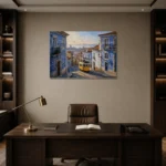 Premium Wall Art Yatay Html Edition – CP-IB-LA-H-002 displayed in a contemporary gallery-inspired room