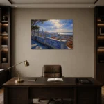 Premium Wall Art Yatay Html Edition – CP-IB-LA-H-003 displayed in a contemporary gallery-inspired room