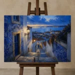 Premium Wall Art Yatay Html Edition – CP-IB-LA-H-004 displayed on a studio easel