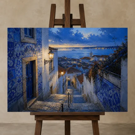 Premium Wall Art Yatay Html Edition – CP-IB-LA-H-004 displayed on a studio easel