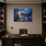 Premium Wall Art Yatay Html Edition – CP-IB-LA-H-004 displayed in a contemporary gallery-inspired room