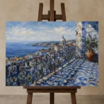 Premium Wall Art Yatay Html Edition – CP-IB-LA-H-005 displayed on a studio easel